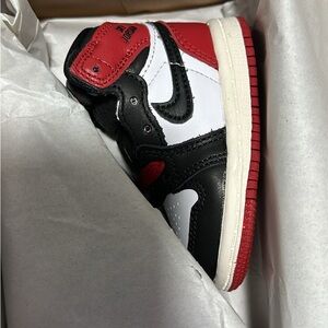 Jordan Baby Sneakers Black Red White